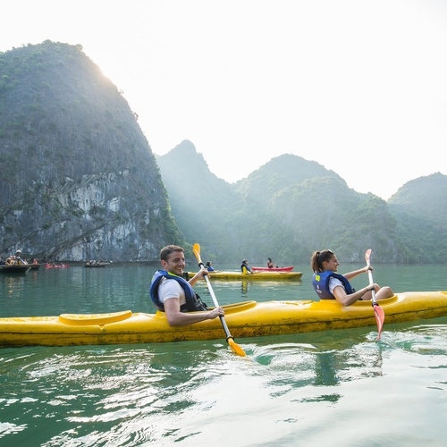 Kayaking on Lan Ha Bay